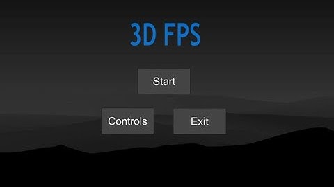 3D FPS - A Level Computer Science Programming Project