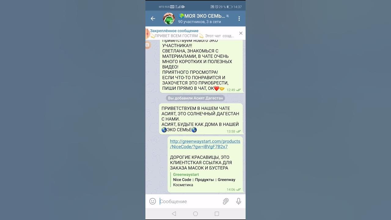 Описание группы в ватсапе гринвей пример