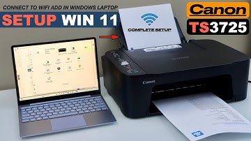 Canon PIXMA TS3725 Setup Windows 11 Laptop, Connect To Router, Printing Test.......