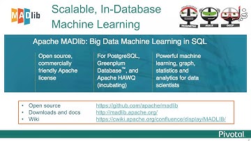 Machine Learning on Greenplum with Apache MADlib