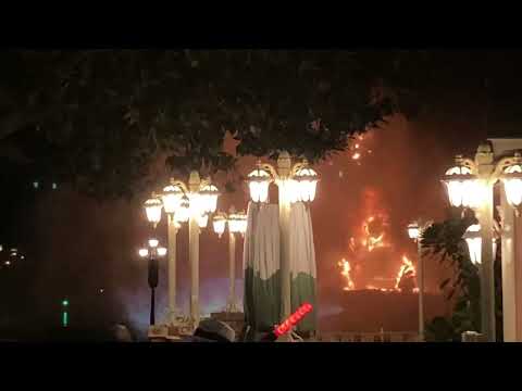 Maleficent Dragon Catches Fire During Fantasmic at Disneyland