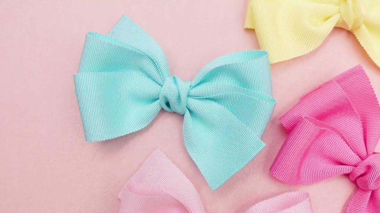 超大蝴蝶结发夹教程 DIY Bows for Hair SUPER BIG BOWs