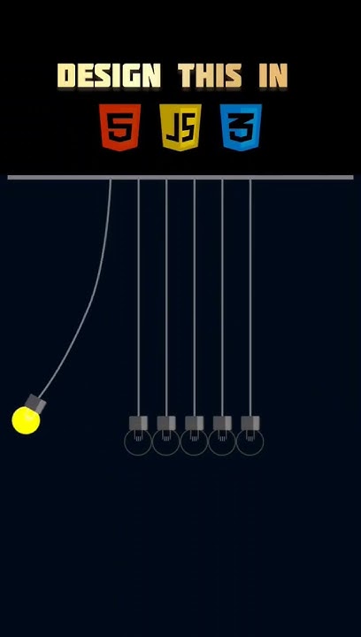 Newton's Light Bulbs in Html Css & JavaScript #shorts - YouTube