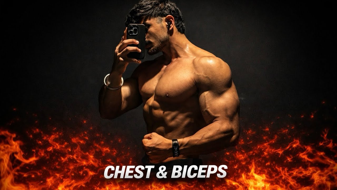 Day 1 | Chest, Biceps & Abs Workout | 5 Day Split | Part-1 - YouTube