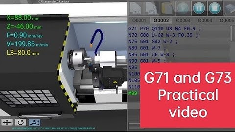 G71 and G73 practical video on CNC SIMULATOR