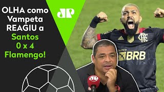 GABIGOL É FO**! OLHA com Vampeta REAGIU a Santos 0 x 4 Flamengo!