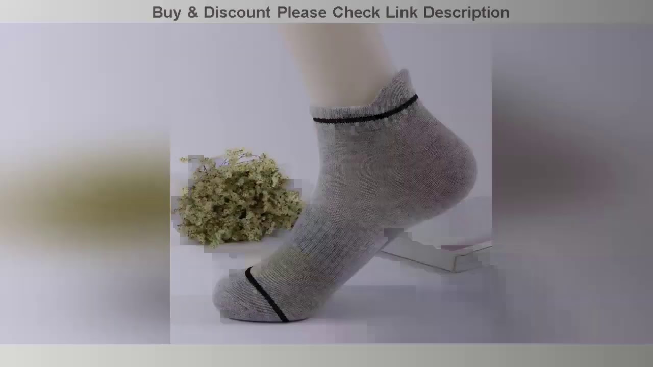 Review HSS brand new casual breathable men's ankle socks  Stripe comfort men's socks 5pair/lot