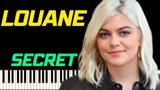 LOUANE - SECRET | PIANO TUTORIEL