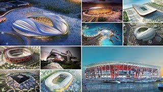 شاهد ملاعب قطر المستضيفة لكأس العالم 2022| تصاميم خرافية..!!
