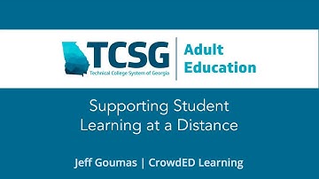 TCSG Supporting Student Learning from a Distance