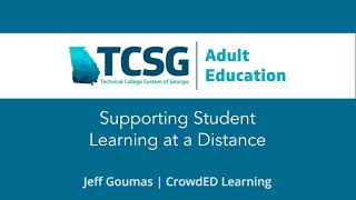 TCSG Supporting Student Learning from a Distance