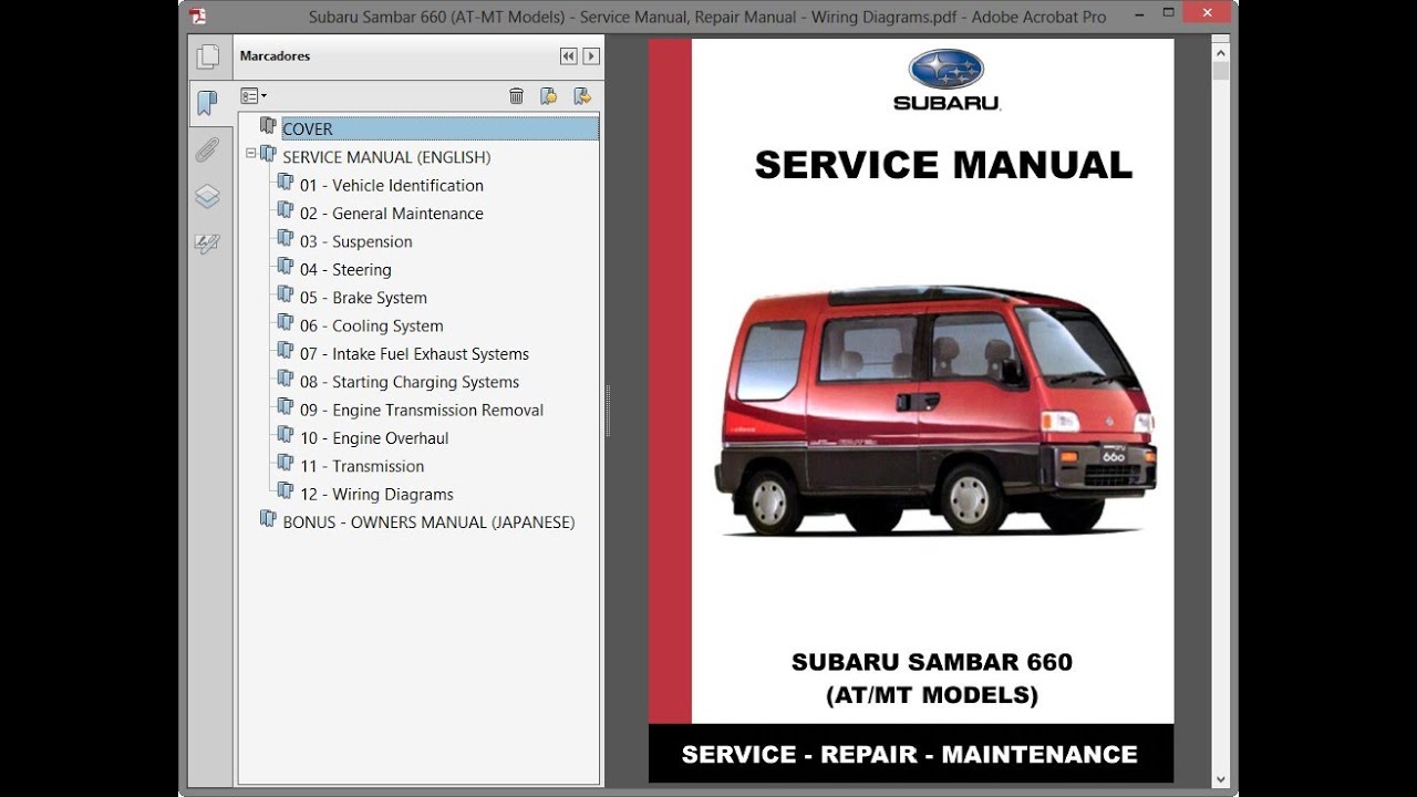 Subaru Sambar English Service Manual EN07 Engines 