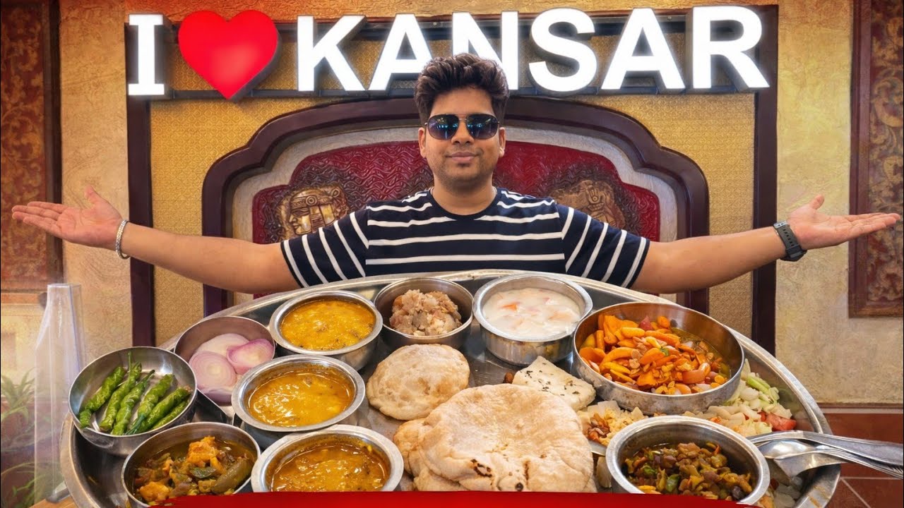 Gujrati Kansar Thali 🍽️✨ / Surat, Gujrat, Famous Food Thali. 