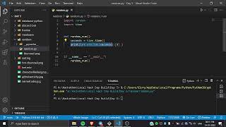 Custom random number generator function.