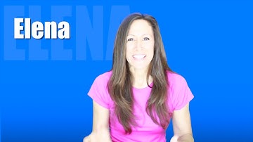 Learn to Spell ELENA Toddler Song | Learn to Talk with Patty Shukla