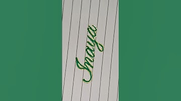 Inaya name in cursive fronts.. #handwriting #calligrphylearning #wssignature #art #shortsvideo