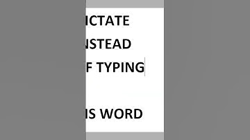 Dictate in Microsoft word instead of typing #shorts