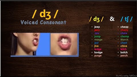 [6/8] Practice 4 vowels & 4 consonants to speak English like a native speaker/Voiced Consonant /dʒ /