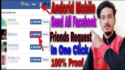 How To Send All Facebook Friends Request In One Click Andorid Mobile