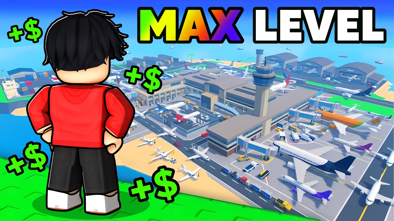 100% Completing Roblox AIRPORT TYCOON..