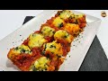 Patatas al Queso y Espinacas con Salsa de Tomate - INCREIBLE RECETA DELICIOSA