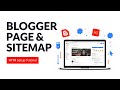 Blogger Page কী &amp; Sitemap Page HTML Setup Tutorial
