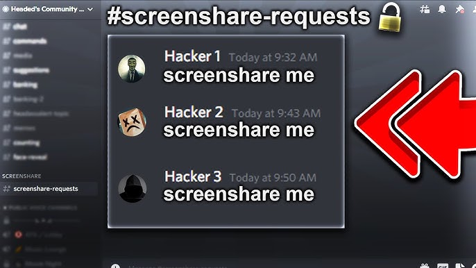 Screensharing my Hacker Infested Discord server… 