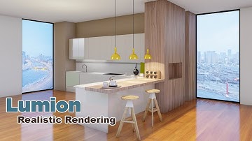 Interior (Kitchen) Realistic Render Setting -Tutorial in Lumion Pro 12.5