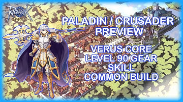 RAGNAROK ORIGIN PALADIN / CRUSADER SNEAK PEAK