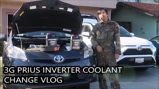 3G Toyota Prius Hybrid Inverter Coolant Change VLOG (20102015)