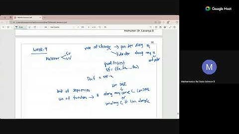 Directional derivative and Gradient (Week 9b))
