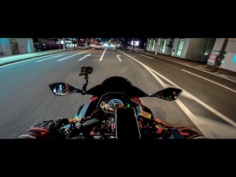  Night Ride  Kawasaki Ninja250 YOSHIMURA Exhaust Sound   GoPro HERO8