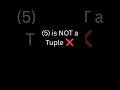 Python Mistake #7: You're Creating Tuples Wrong