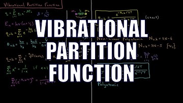 Chemical Thermodynamics 2.9 - Vibrational Partition Function