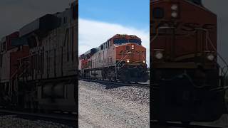 BNSF6385 Leads a coal train past west tonville siding on the brush sub #bnsf #colorado #railfan