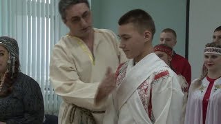 Чувашский ритуал проводов в армию из Красноярского края