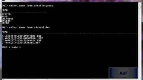 Creating  Managing  Droping Oracle Database Tablespaces