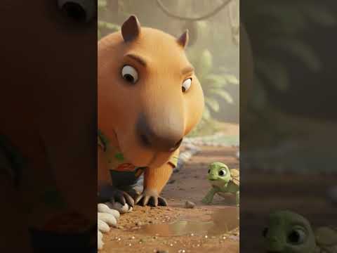 One Pebble at a Time 🐢 | Milo Guides a Lost Baby Turtle Home #youtubeshorts #dance #funny #comedy