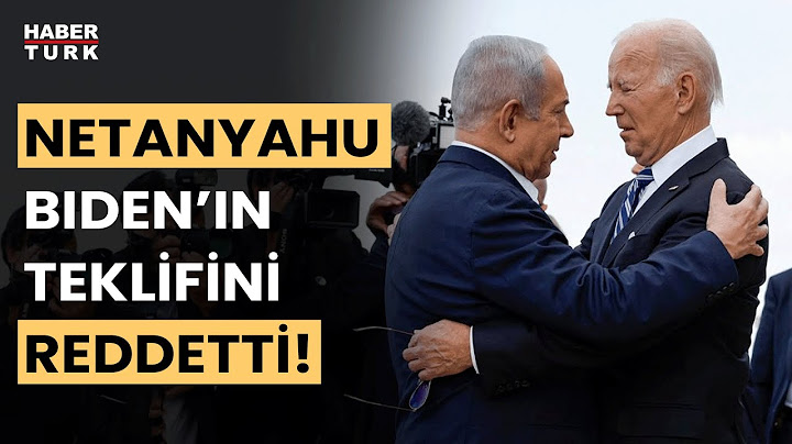 ABD Başkanı Biden'dan İsrail'e 'ordusuz Filistin devleti' önerisi