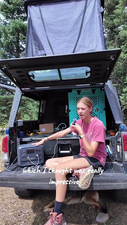 This is how I’ve been powering my life this summer! Having power while living in my truck is both