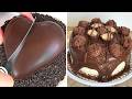 Challenge:  Making Super Smooth And Glossy Heart Shaped Chocolate Cakes |  Satisfying Chocolate Cake