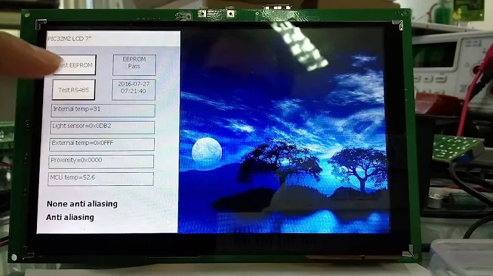 PIC32MZ MPLAB Harmony SSD1963 LCD 7" Capacitive touch