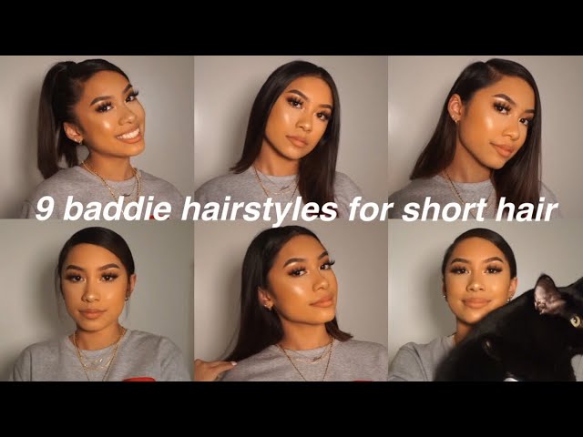 BADDIE HAIRSTYLE TUTORIAL (SLICK SIDE & HIGH PONYTAIL W EDGES) - YouTube