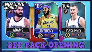 106 OVR BFF Masters Pack Opening!! | NBA LIVE Mobile 22 S6 BFF