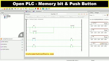Open PLC Tutorials - Memory bit & Push Button Concepts in PLC