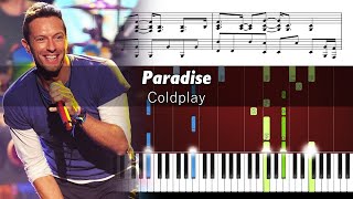 Coldplay - Paradise - Epic Piano Tutorial with Sheet Music chords