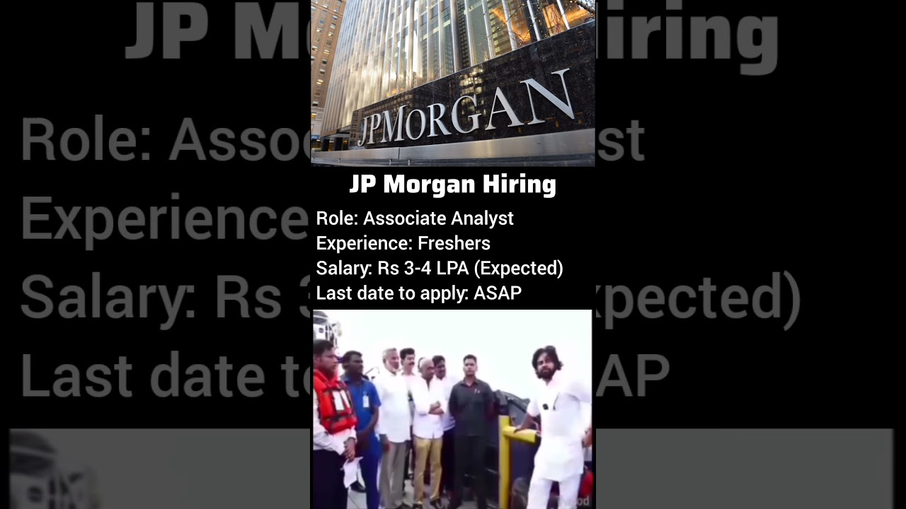 JP Morgan Chase Hiring Freshers