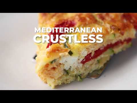 Mediterranean Keto Quiche (Crustless Zucchini Pie)