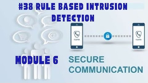 SC Modul 6 Part 4 -  Rule based intrusion detection