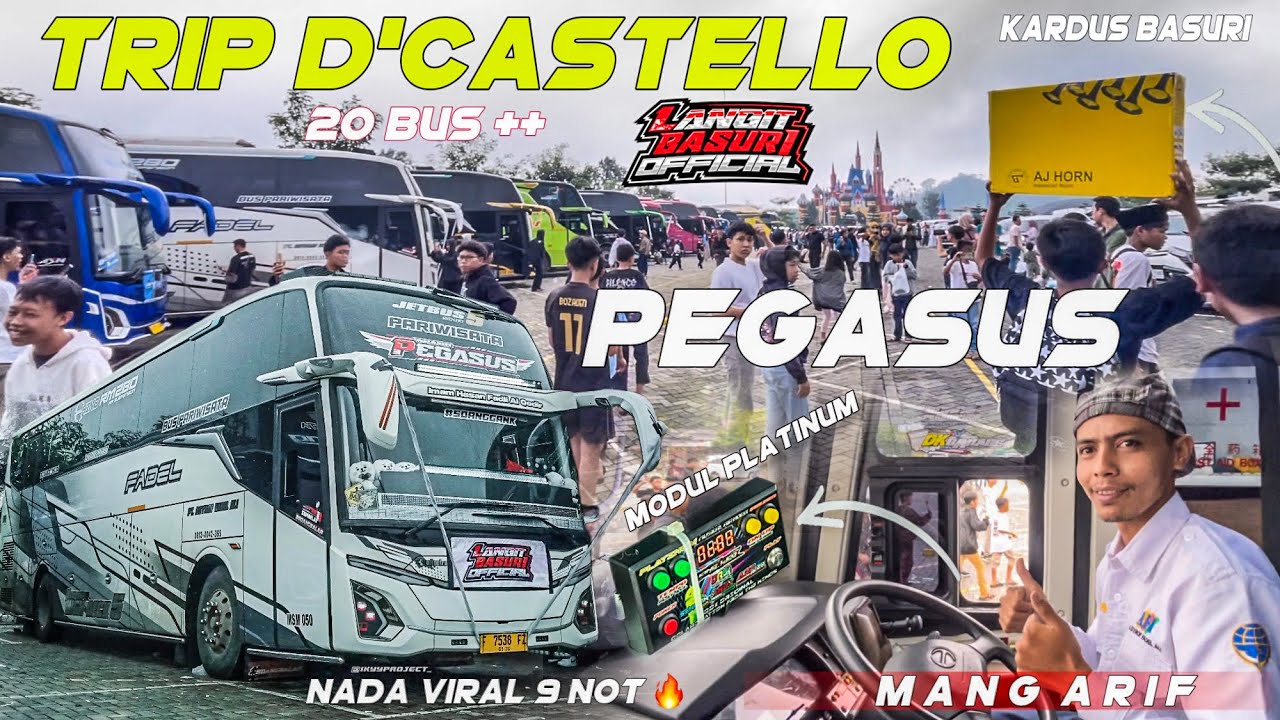 PART 2‼️GACOR DI BAWA PAWANGNYA 🔥LANJUT PERJALANAN TRIP D’CASTELLO WITH GRAND PEGASUS | FULL BASURI